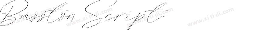 Basston Script字体转换